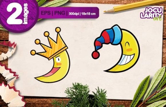 Add Whimsy to Your Designs with Funny Crescent Moon Cartoon