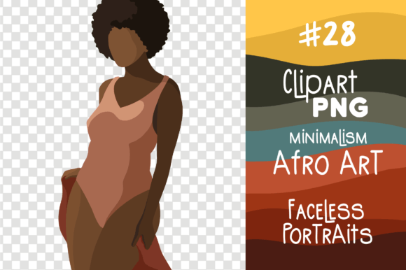 Afro African Queen Black Girl Summer PNG