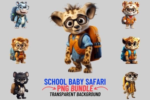 Back to School Safari: Creative PNGs for Designers