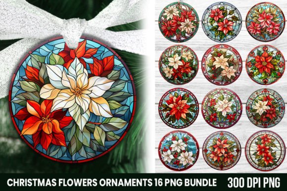 Capture Holiday Magic: The Allure of Stained Glass with Christmas Flowers