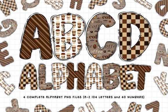 Coffee Doodle Letters: Your Next Favorite Sublimation Alphabet