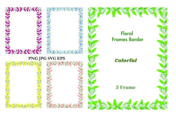 Elevate Your Designs with Floral Frames Border Clipart