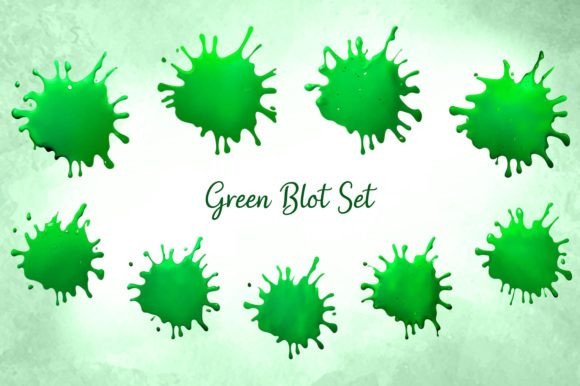Green Blot Set: A Dynamic Collection for Creative Impact