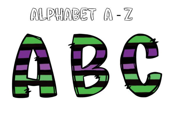 Halloween Alphabet Letters Sublimation7: A Designer's Asset for Spooky Season Projects