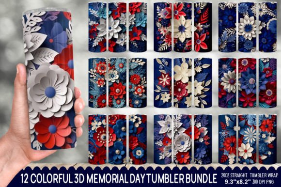 Memorial Day Tumbler Bundle: Your Go-To Design Asset