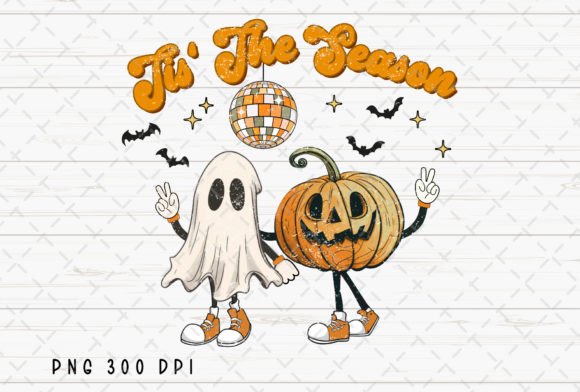 Tis the Season Pumpkin Halloween PNG: A Retro Design Essential