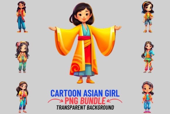 Watercolor Asian Girls Clipart: A Creative Asset Guide